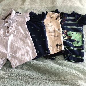 5 - newborn boy one piece outfits.